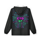 CTD SF Circuitback Windbreaker Jacket — Tech Neon Hoodie-Style Windbreaker