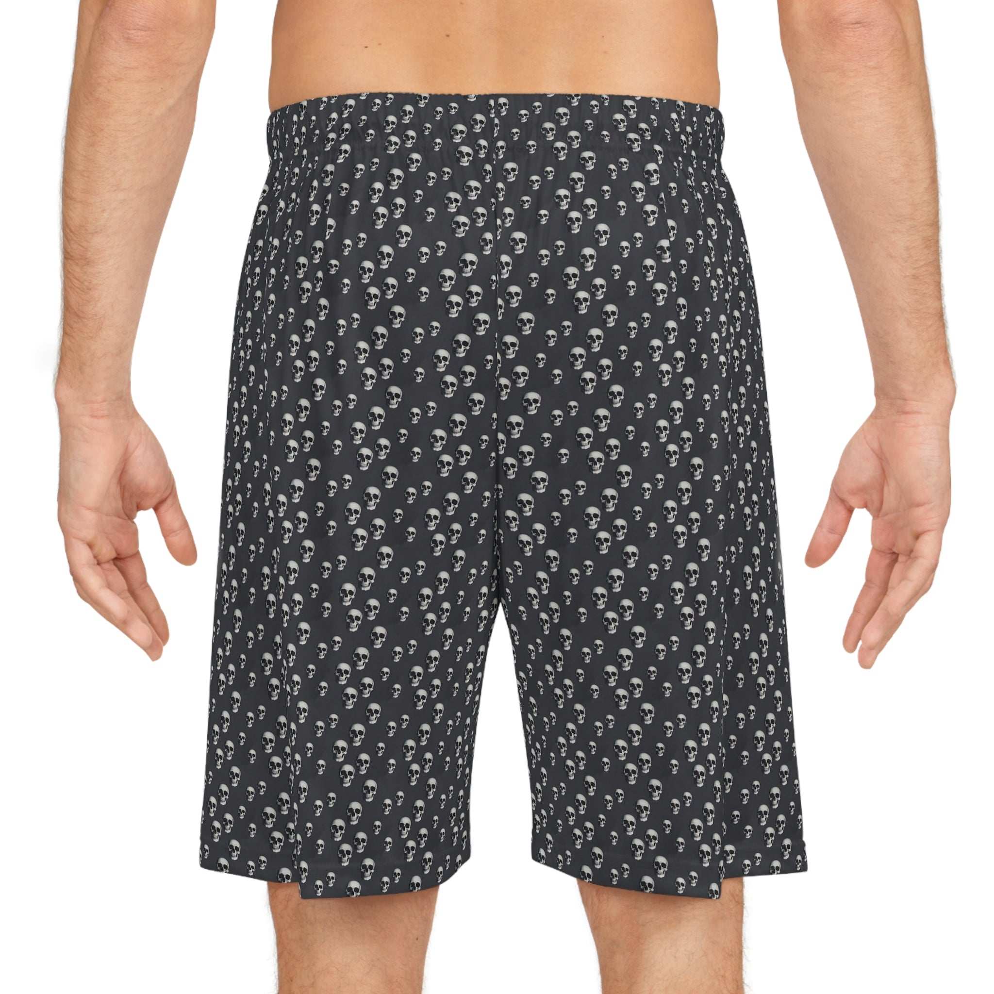 Skull Print Basketball Shorts