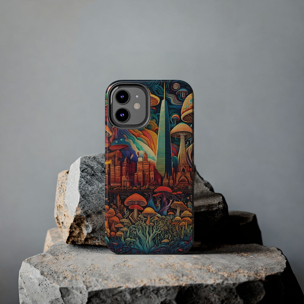 Phone Cases - Mushroom City Growth Design