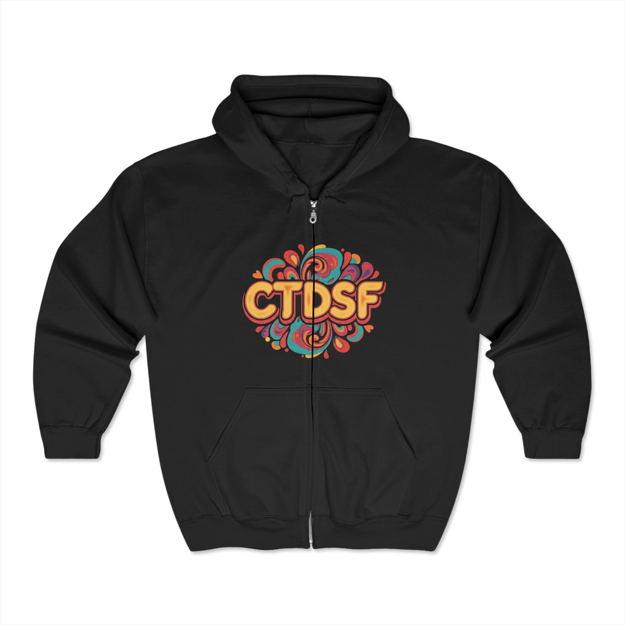 mushroom　0102 ♡ Full Zip Hoodie Mushroom Cityscape Sweatshirt – CTDSF