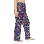 CTDSF Patterned Women's Pajama Pants — Cozy Purple All-Over Print Sleepwear