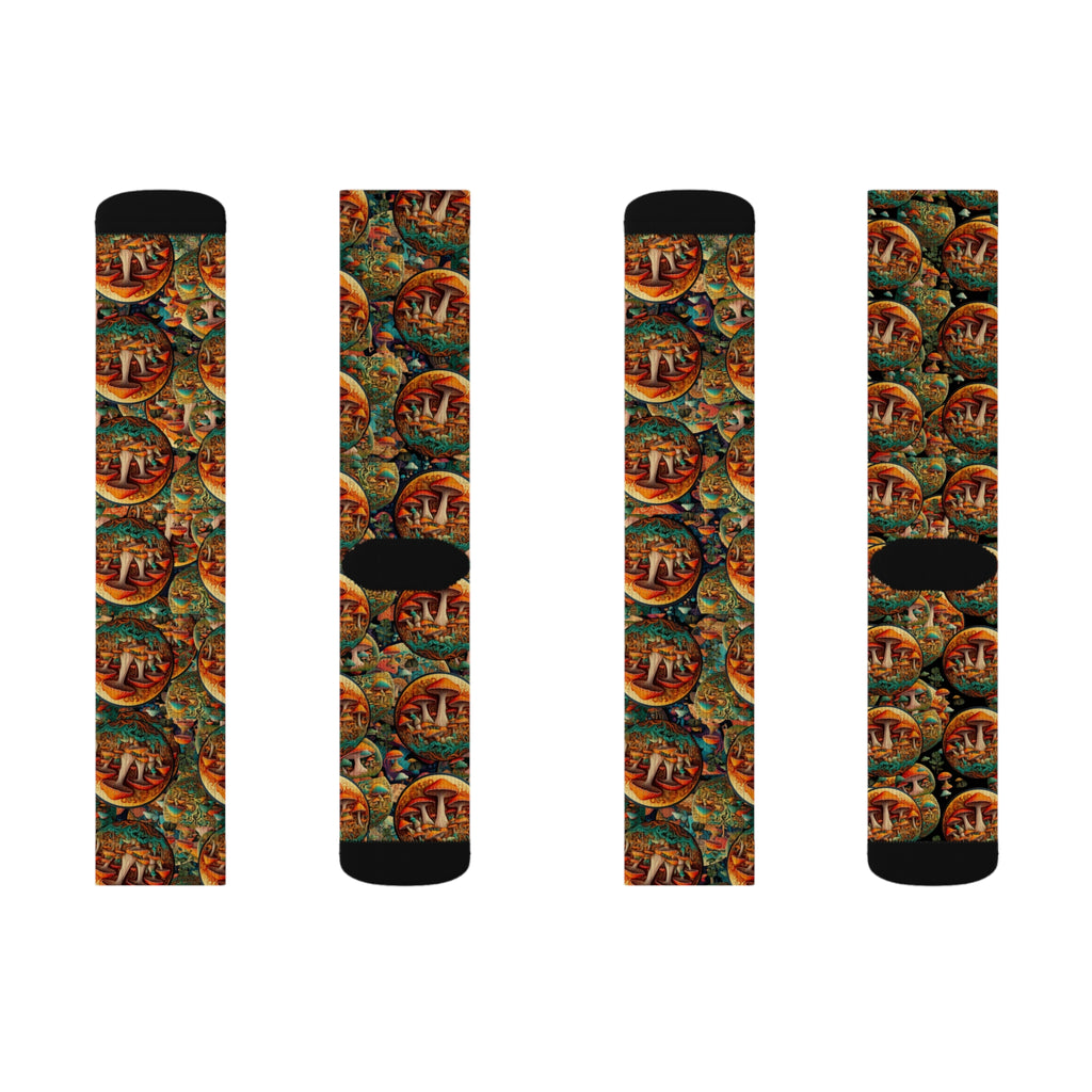Colorful Sublimation Socks with Artistic Design - Unique Gift for Art Lovers