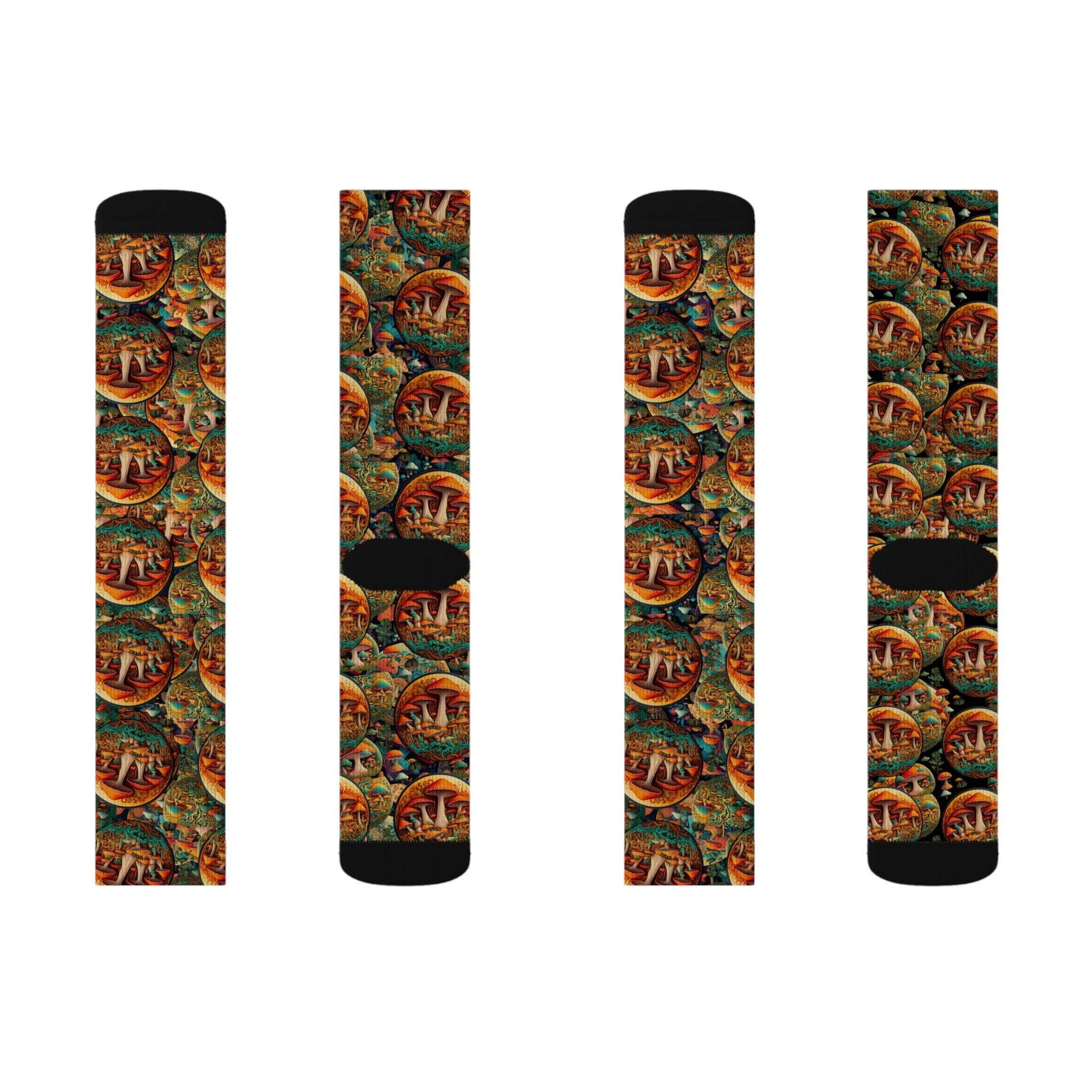 Colorful Sublimation Socks with Artistic Design - Unique Gift for Art Lovers