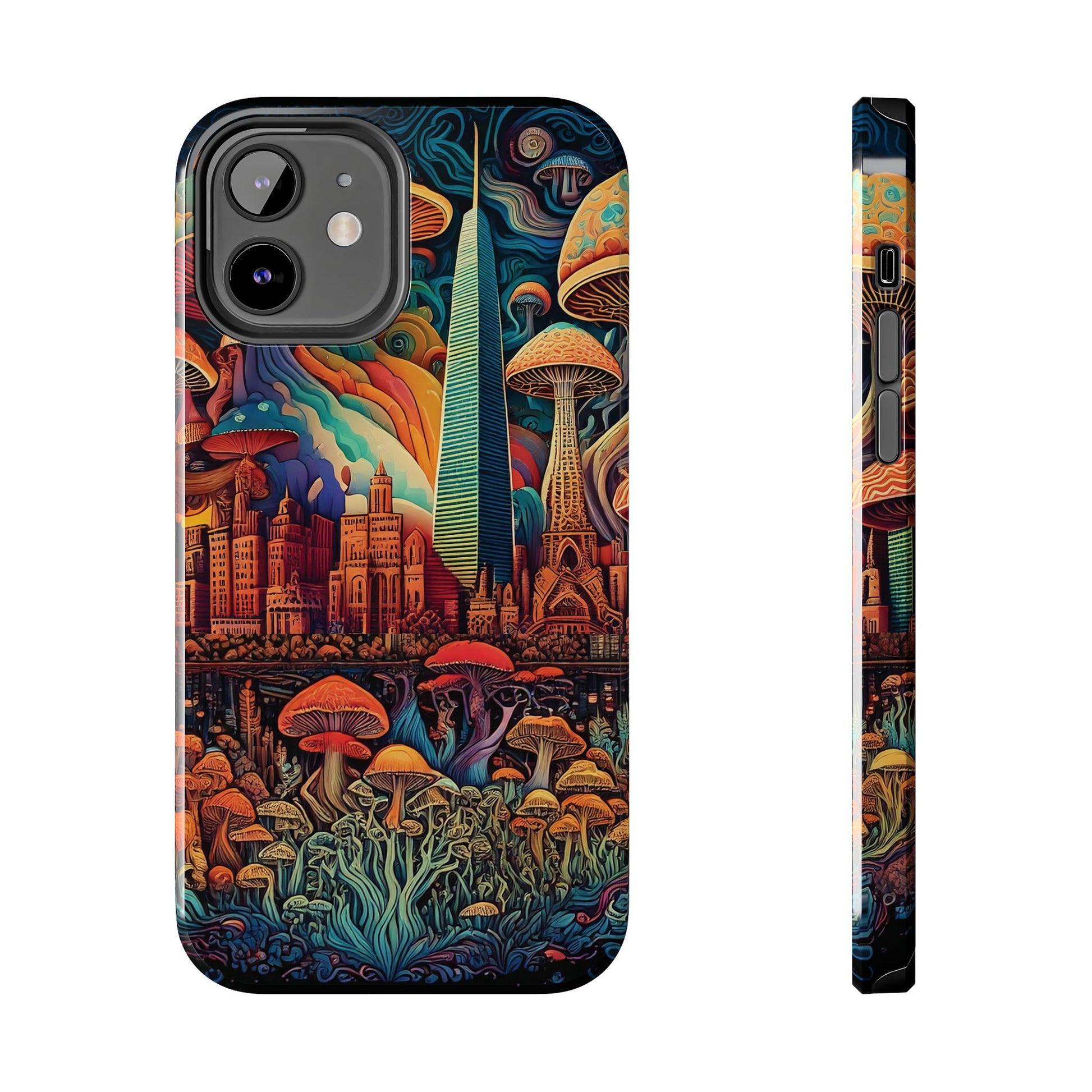 Phone Cases - Mushroom City Growth Design