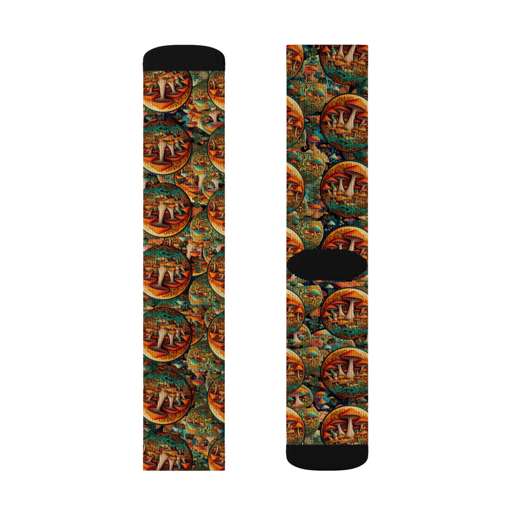 Colorful Sublimation Socks with Artistic Design - Unique Gift for Art Lovers