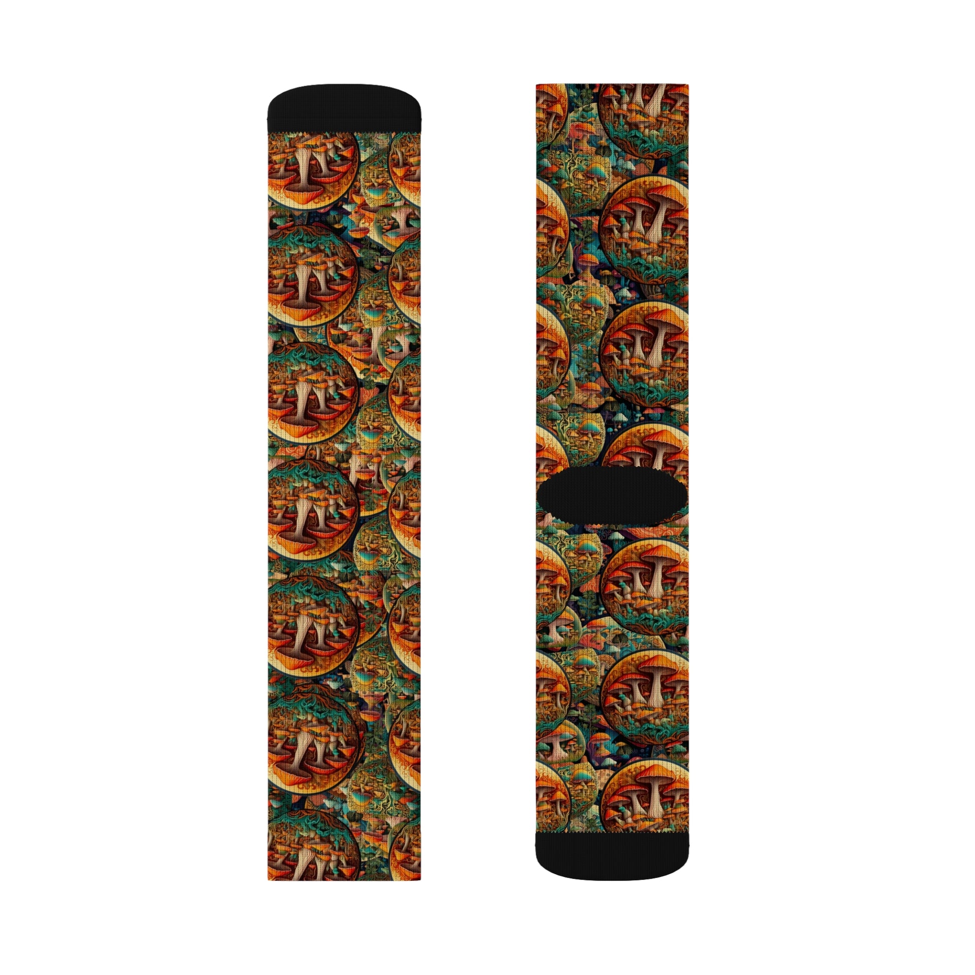 Colorful Sublimation Socks with Artistic Design - Unique Gift for Art Lovers