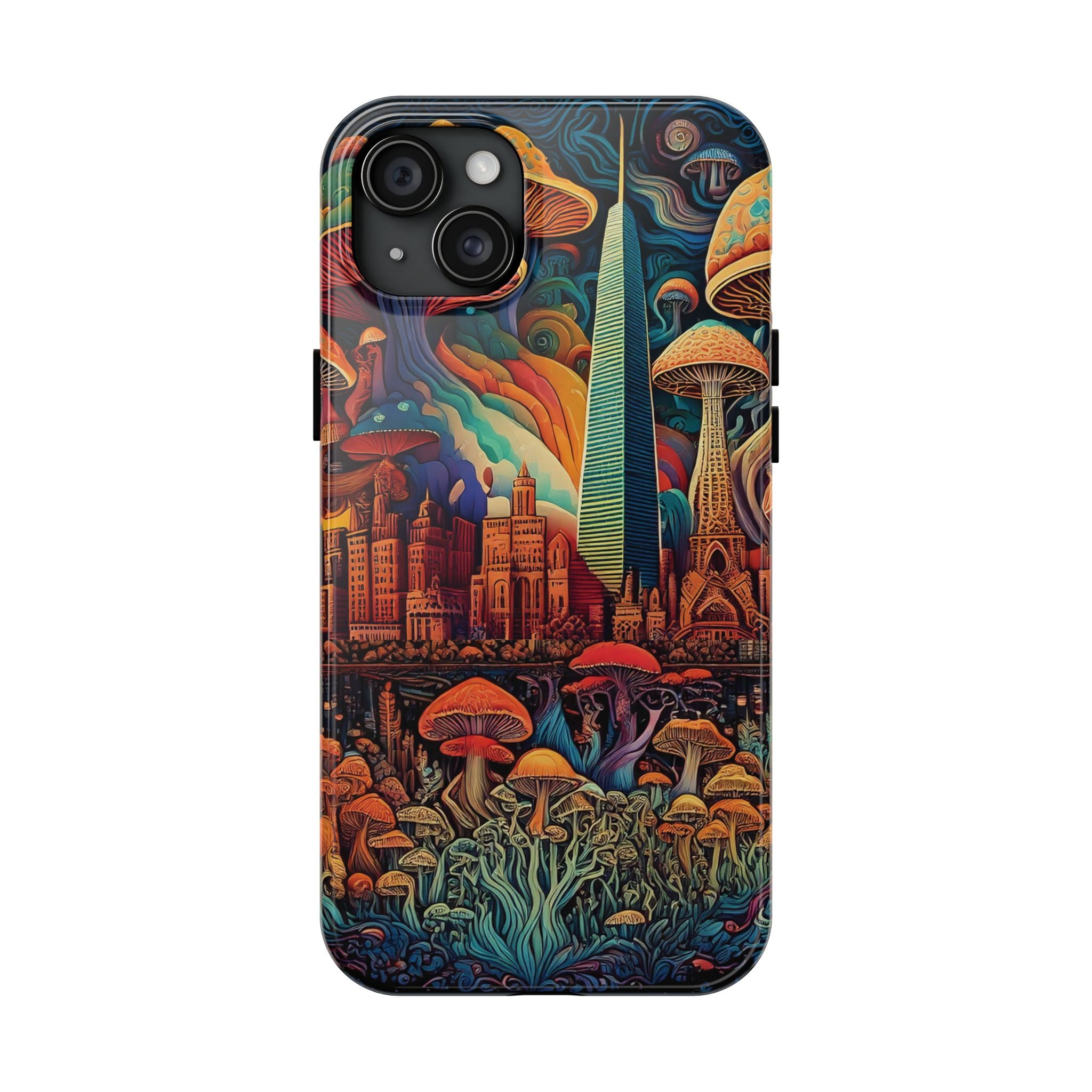 Phone Cases - Mushroom City Growth Design