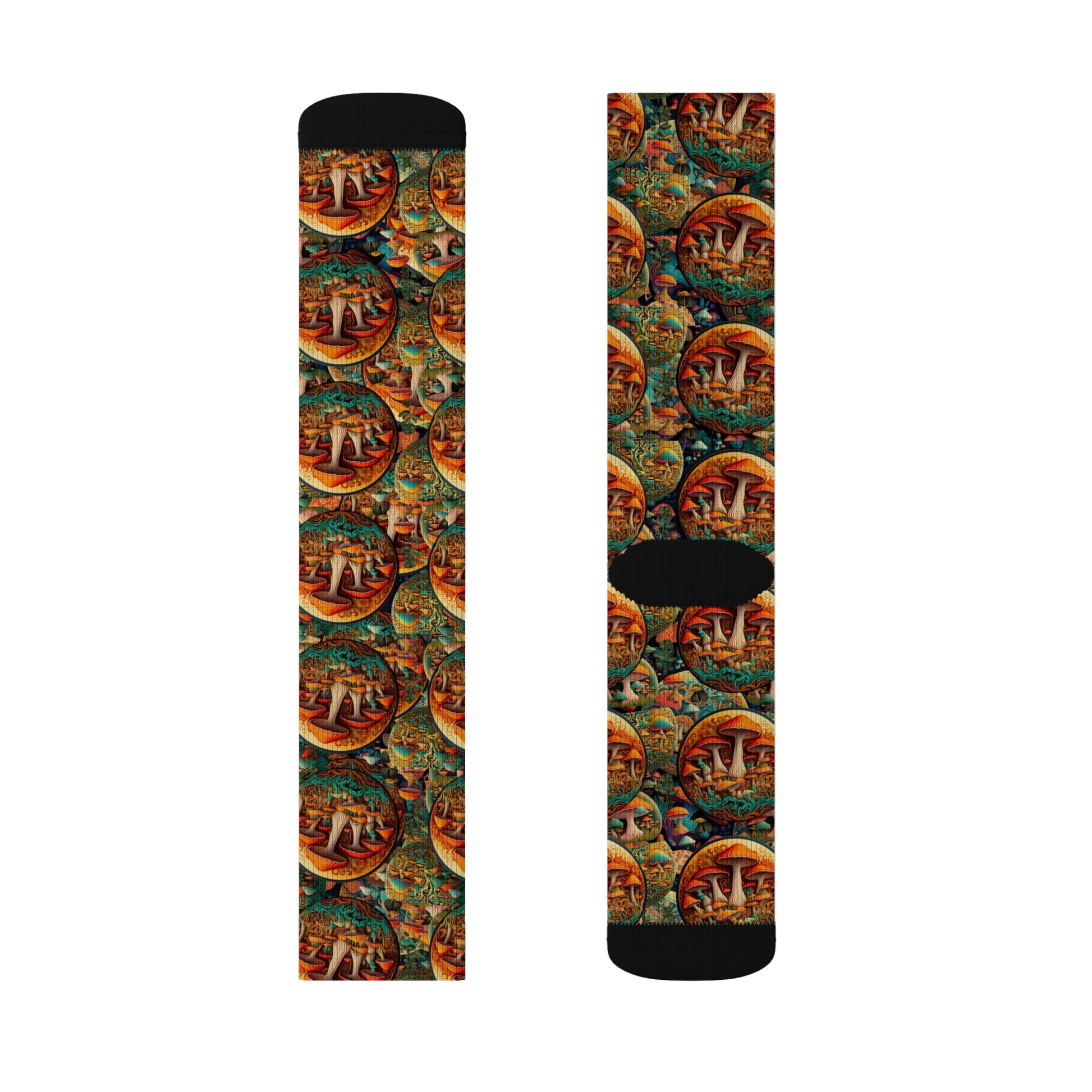 Colorful Sublimation Socks with Artistic Design - Unique Gift for Art Lovers