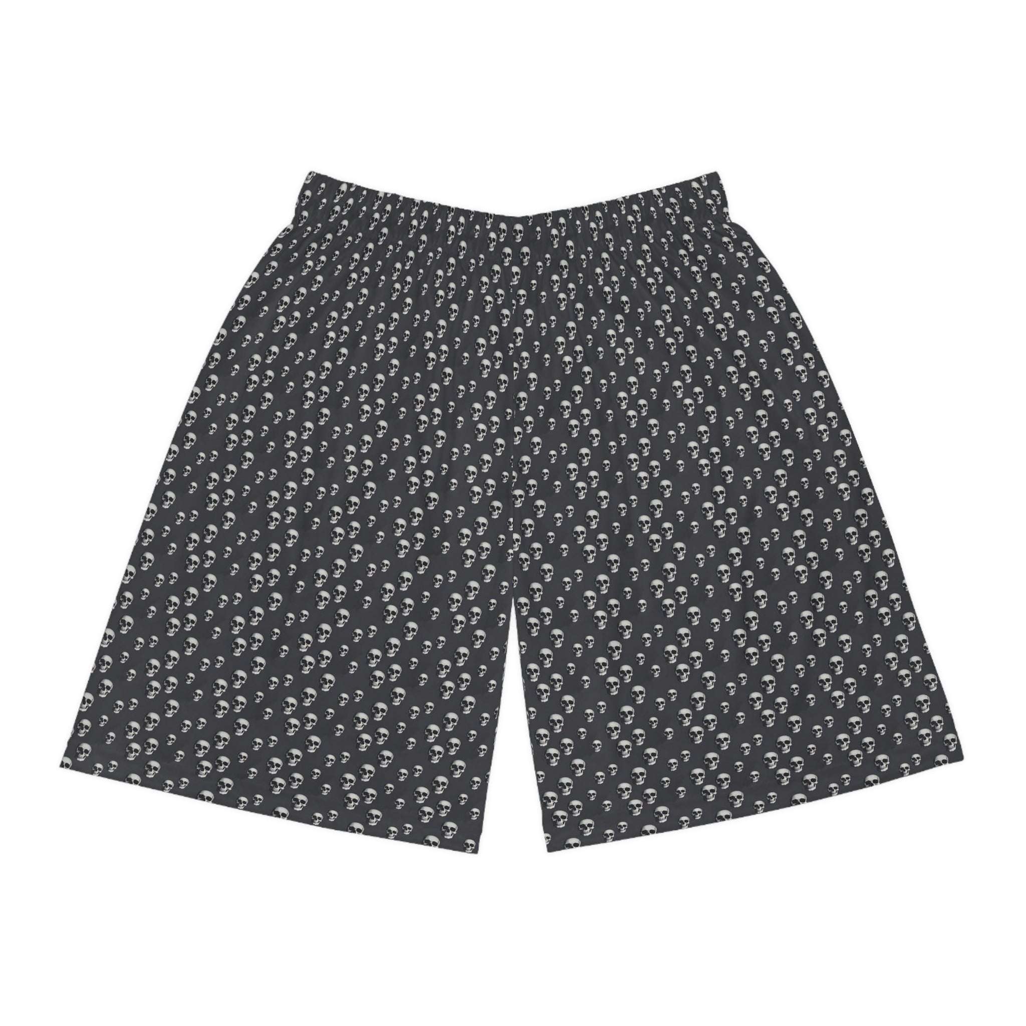 Skull Print Basketball Shorts