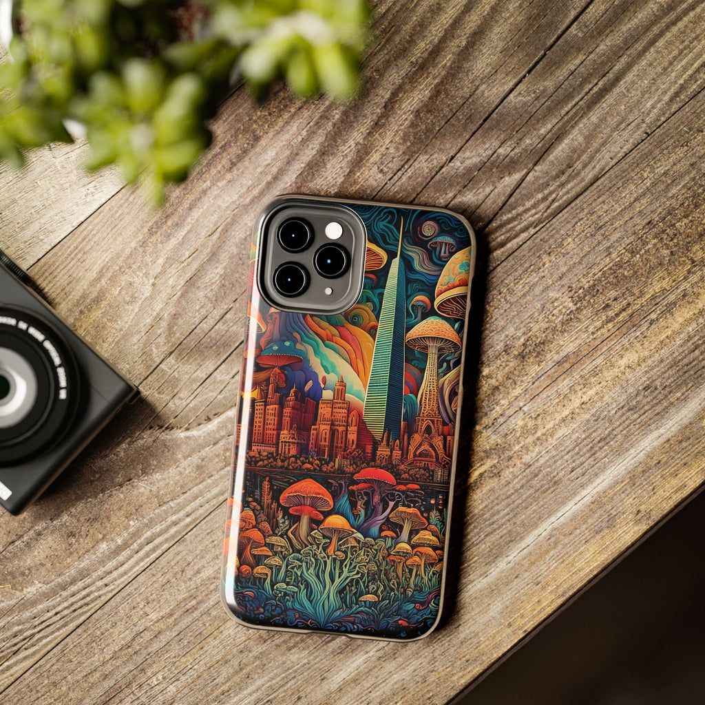 Phone Cases - Mushroom City Growth Design
