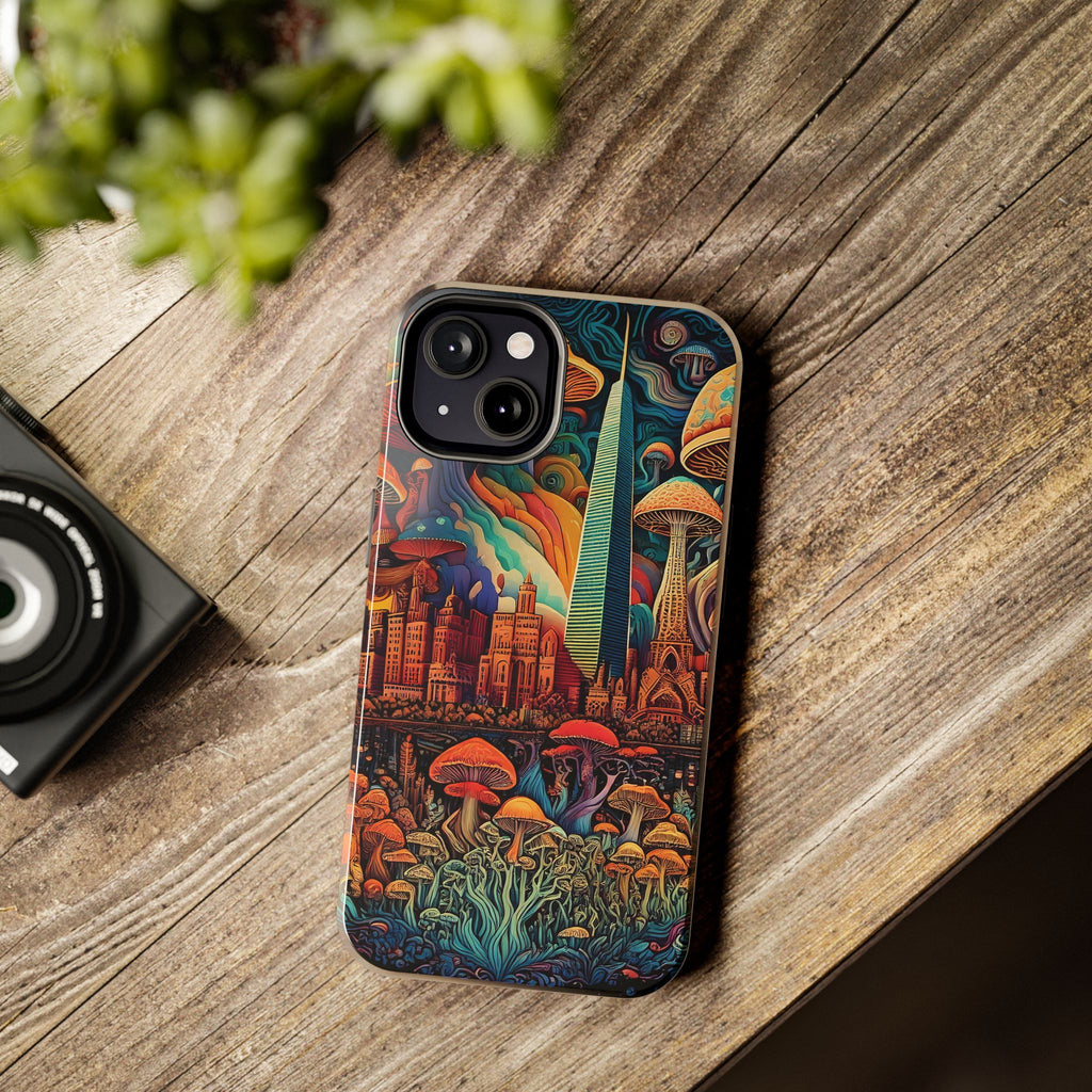 Phone Cases - Mushroom City Growth Design