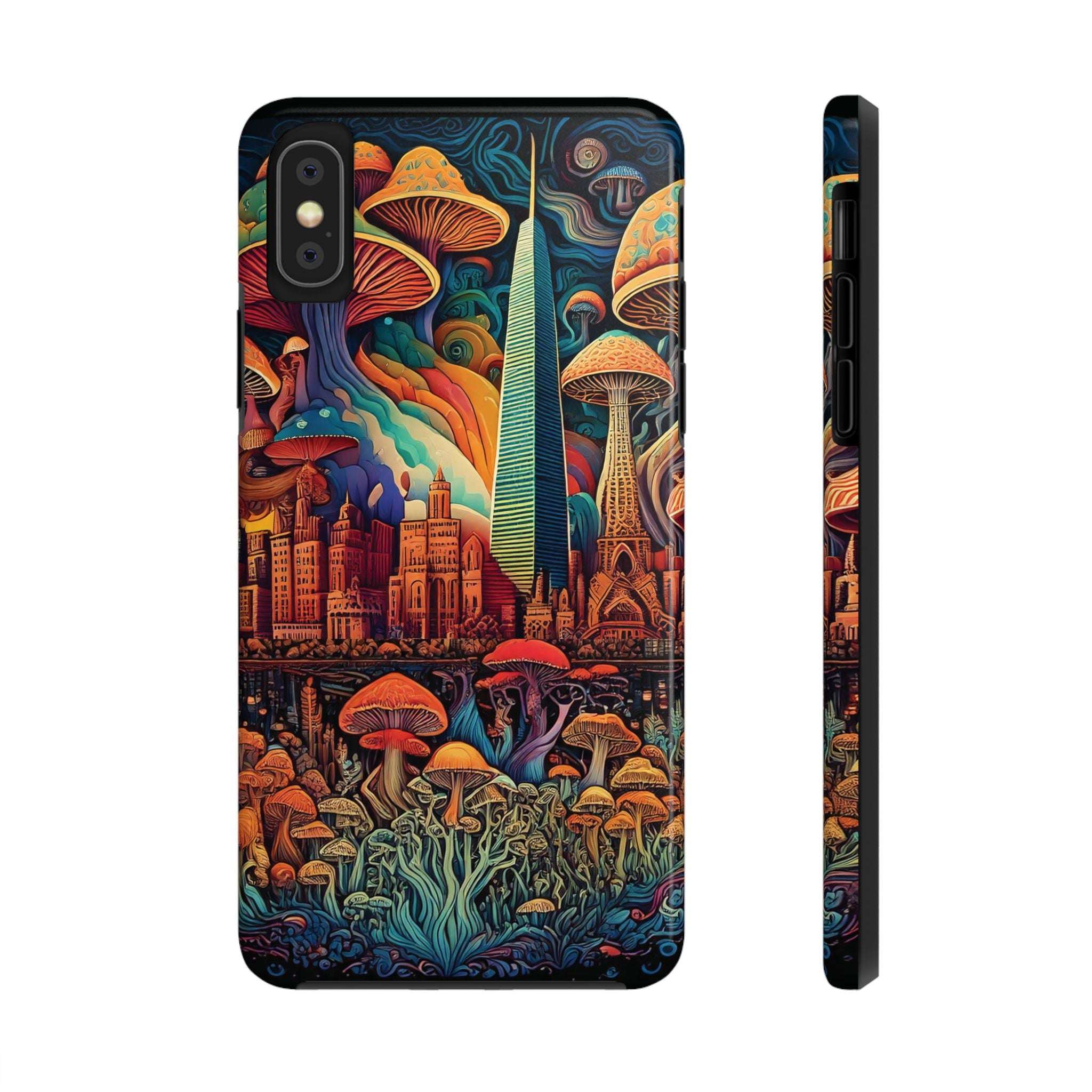 Phone Cases - Mushroom City Growth Design