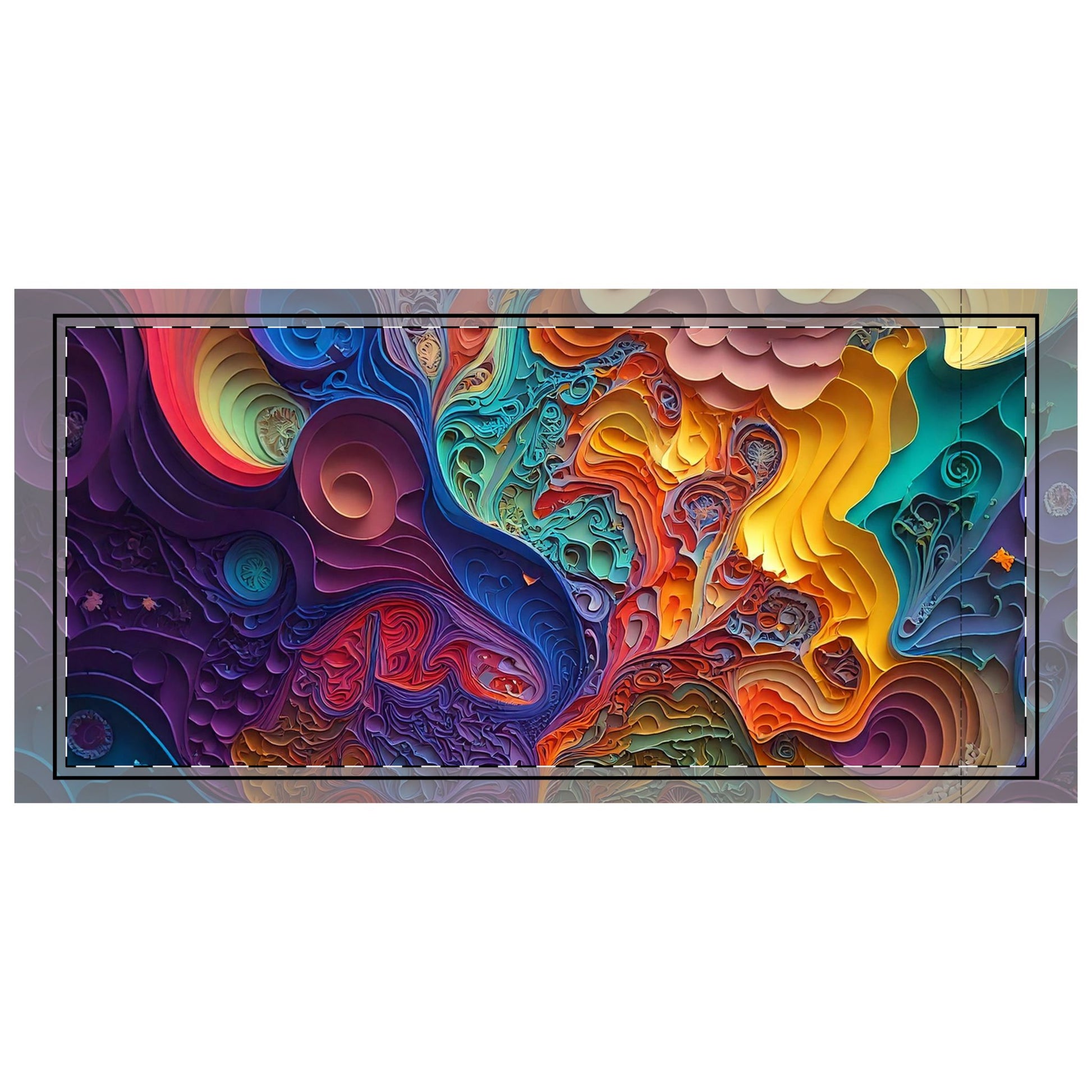 Colorful abstract design on a white background 