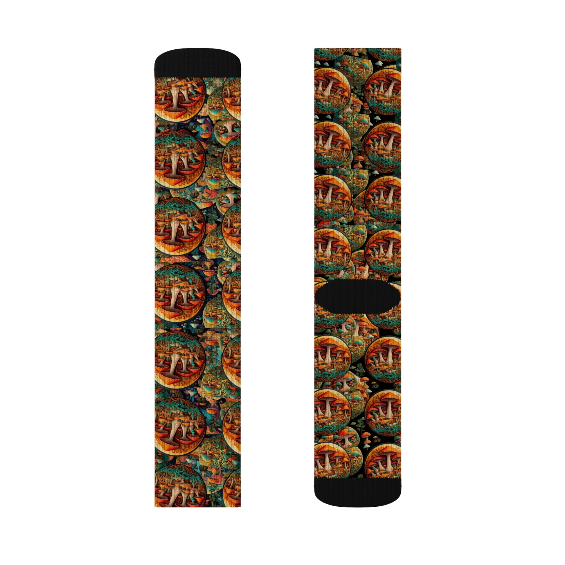 Colorful Sublimation Socks with Artistic Design - Unique Gift for Art Lovers