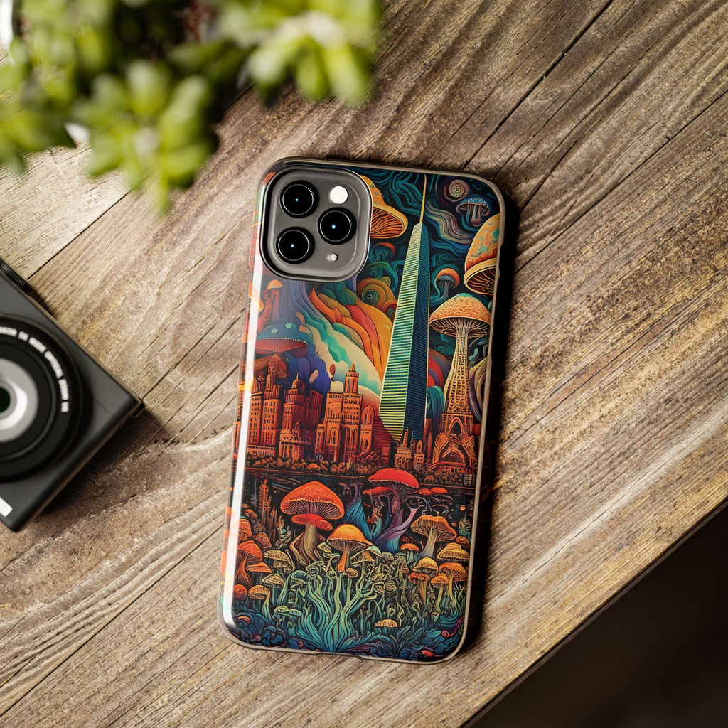Phone Cases - Mushroom City Growth Design