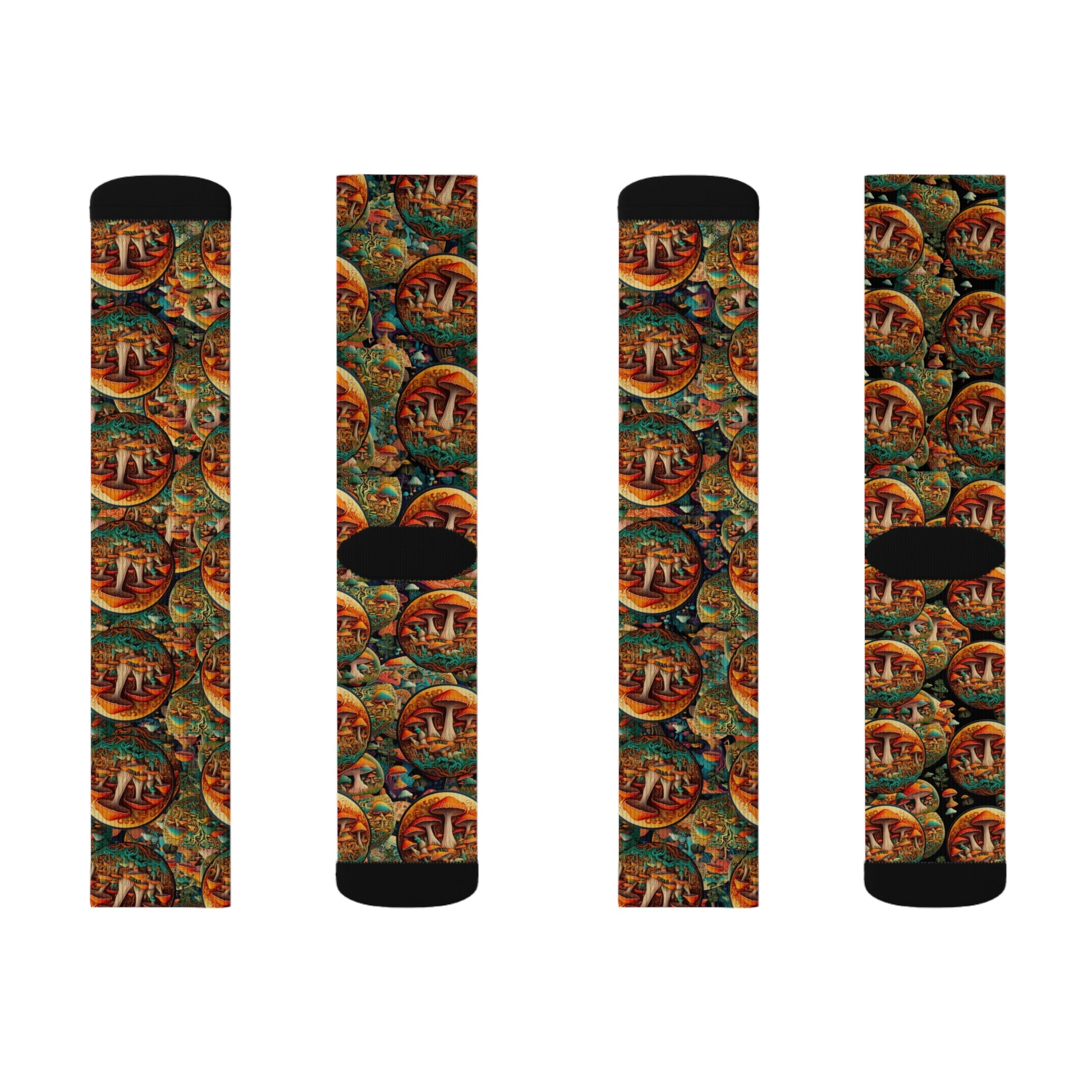Colorful Sublimation Socks with Artistic Design - Unique Gift for Art Lovers