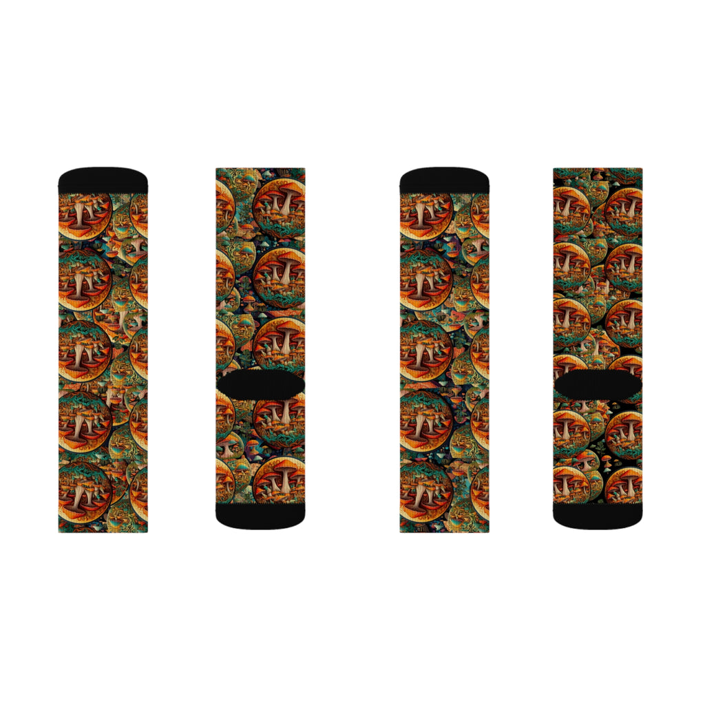Colorful Sublimation Socks with Artistic Design - Unique Gift for Art Lovers