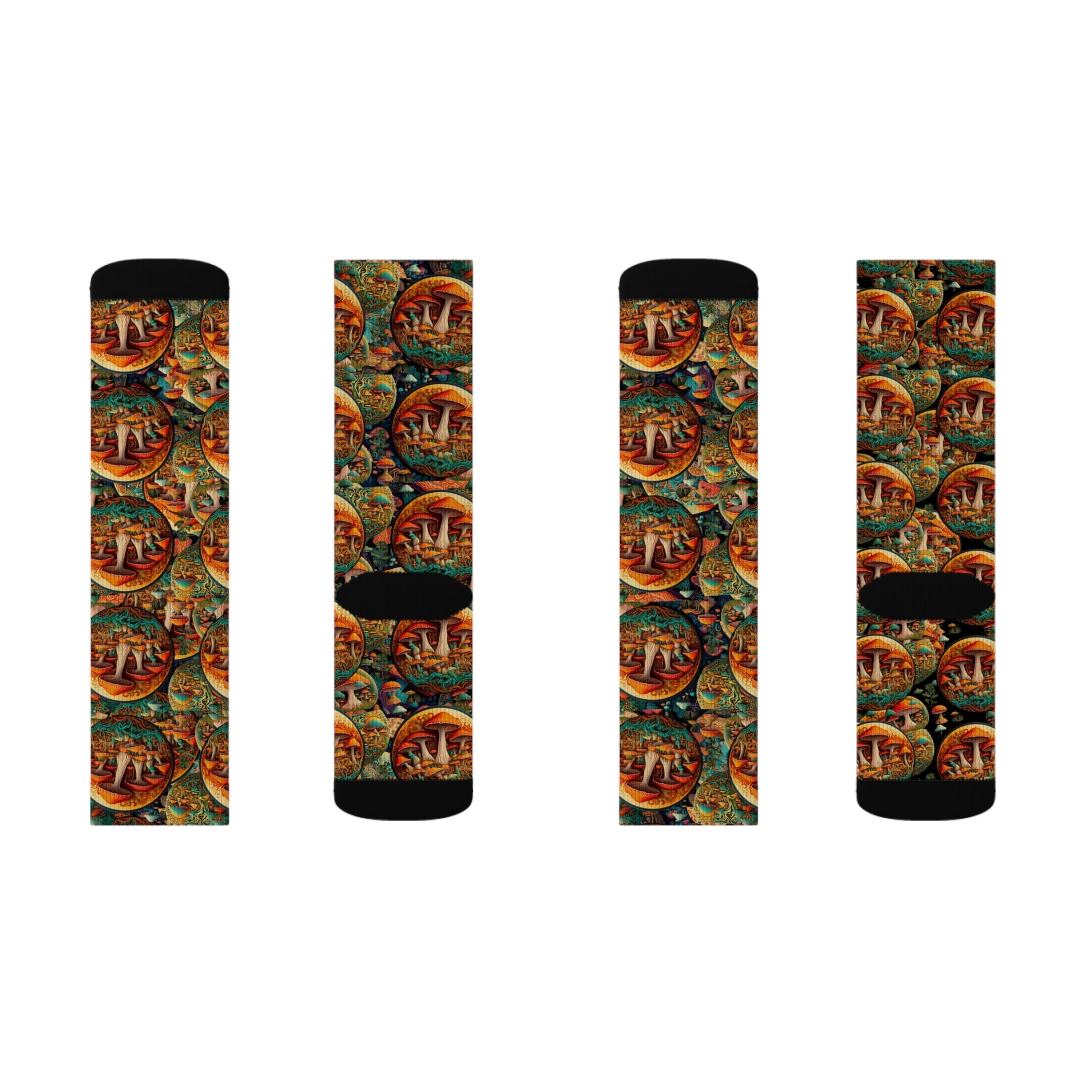 Colorful Sublimation Socks with Artistic Design - Unique Gift for Art Lovers