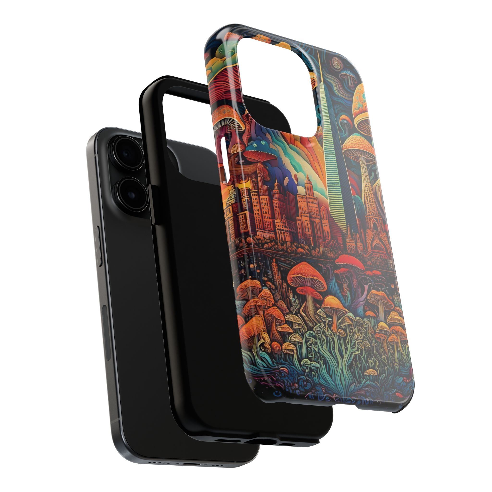 Phone Cases - Mushroom City Growth Design