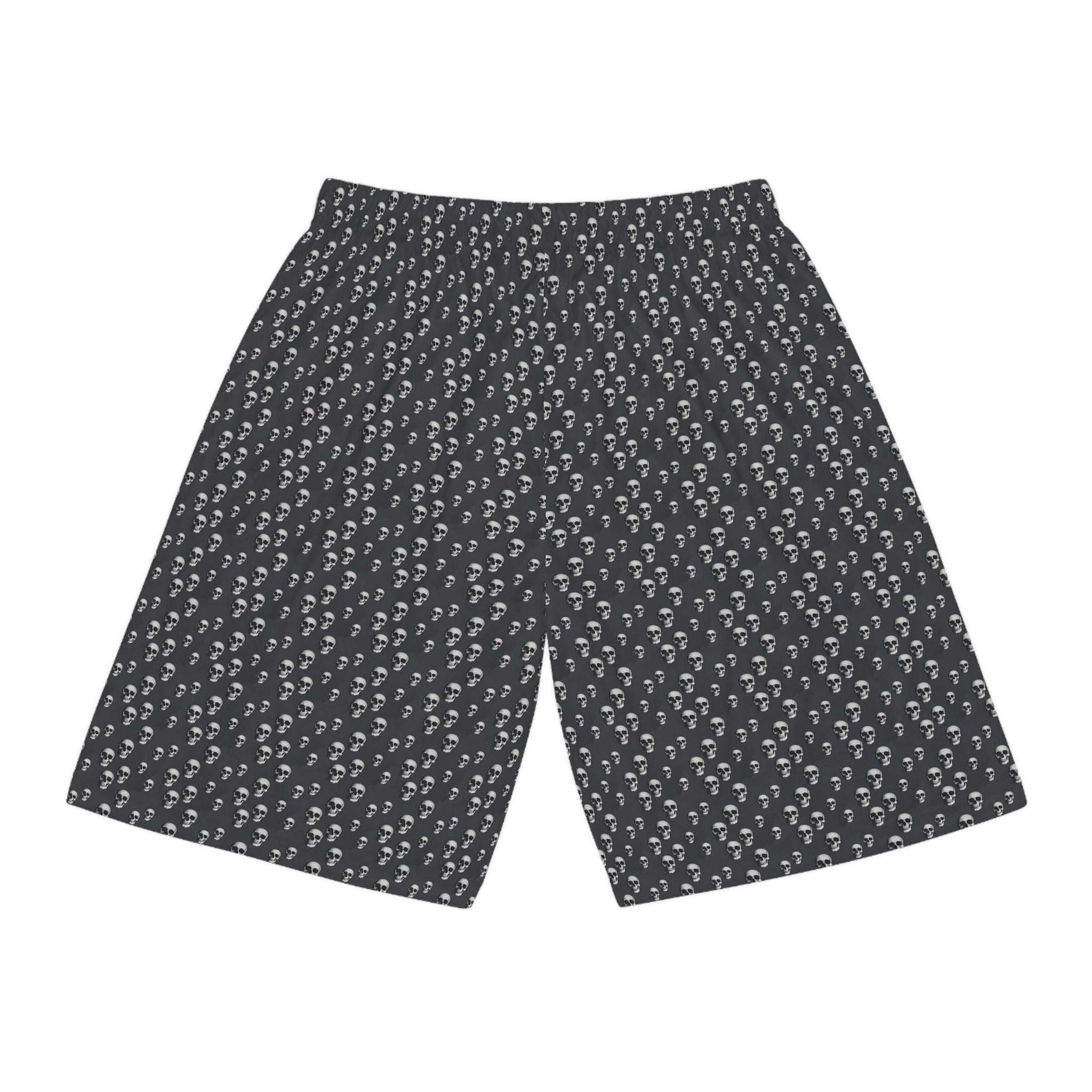 Skull Print Basketball Shorts