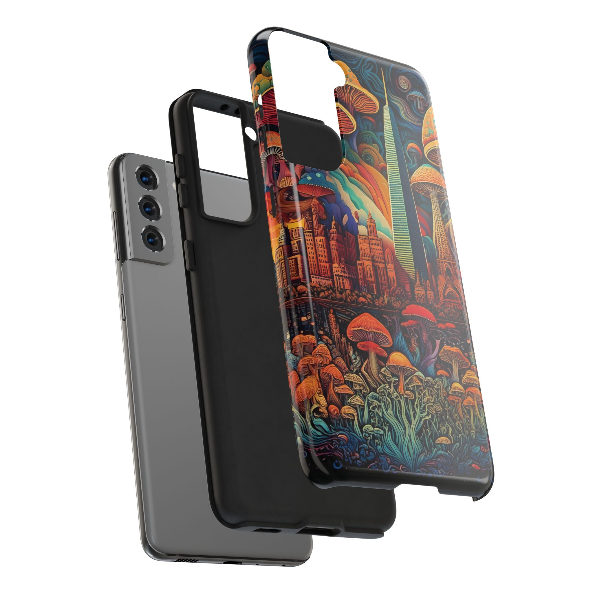 Phone Cases - Mushroom City Growth Design