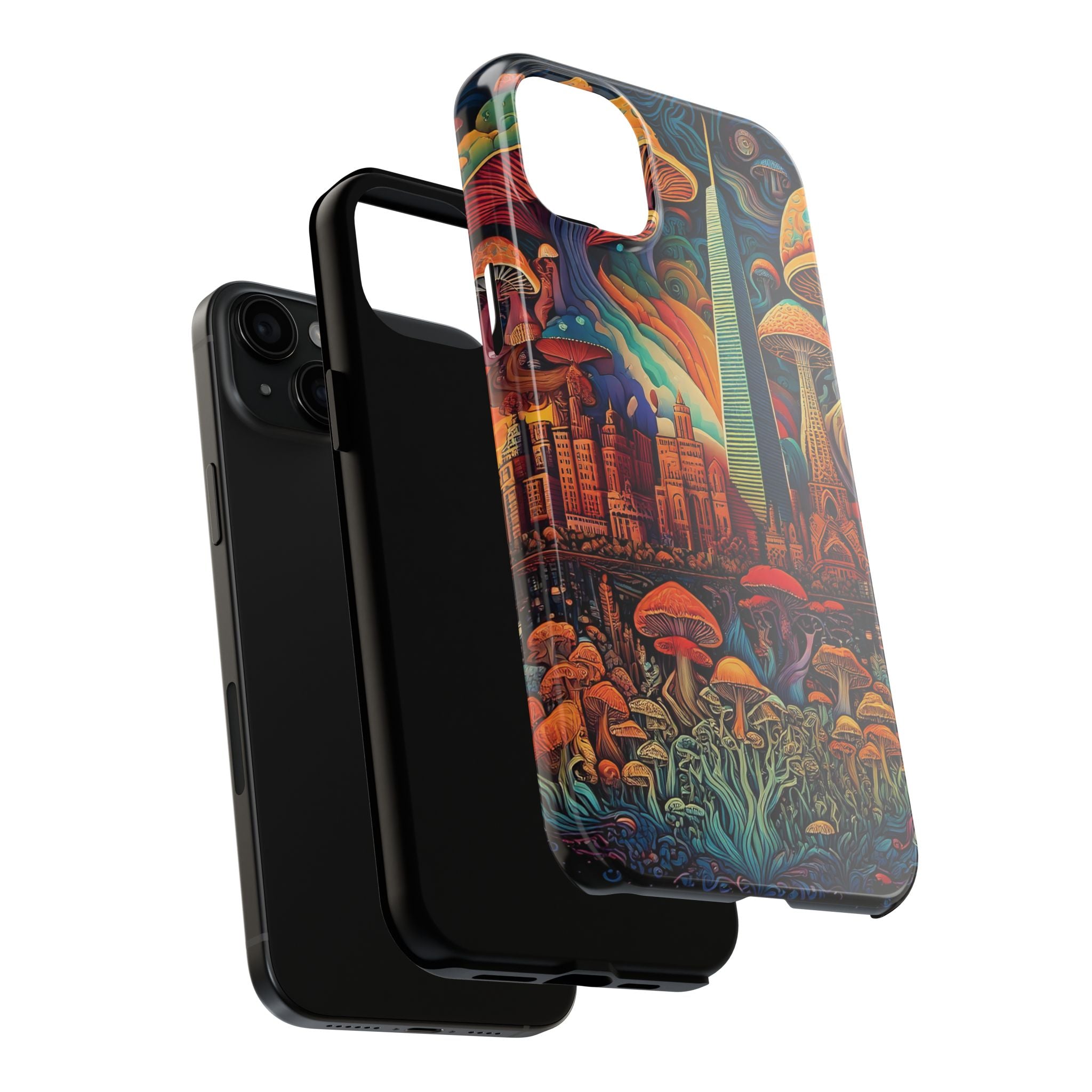Phone Cases - Mushroom City Growth Design