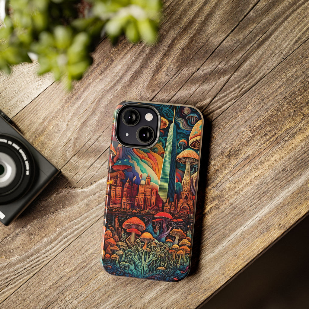 Phone Cases - Mushroom City Growth Design