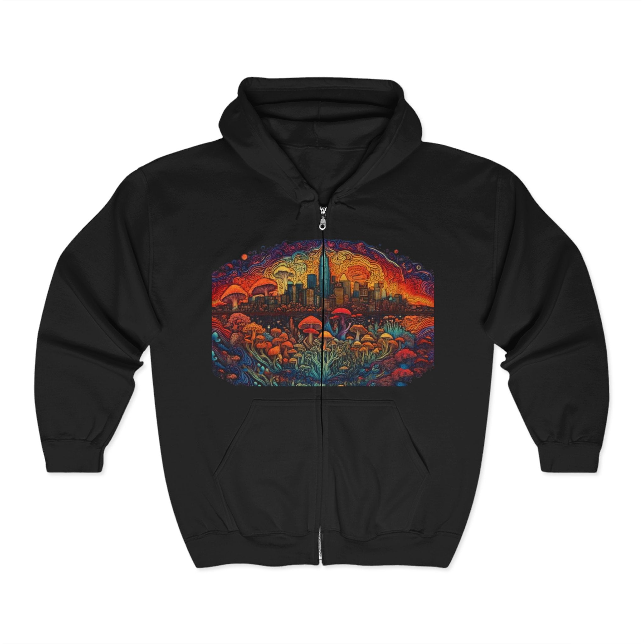 Hoodie - graffiti CTDSF branded Zip Sweatshirt