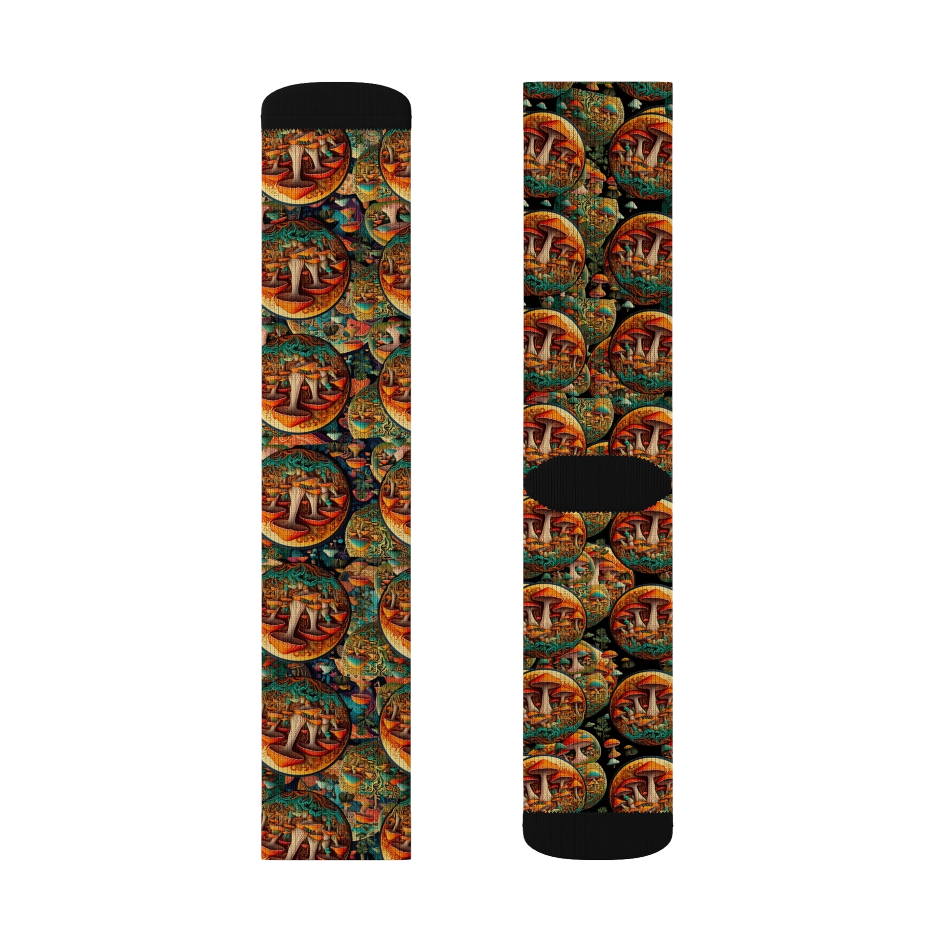 Colorful Sublimation Socks with Artistic Design - Unique Gift for Art Lovers
