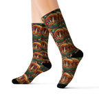 Colorful Sublimation Socks with Artistic Design - Unique Gift for Art Lovers - CTDSF