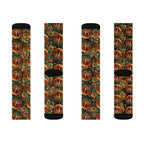 Colorful Sublimation Socks with Artistic Design - Unique Gift for Art Lovers - CTDSF