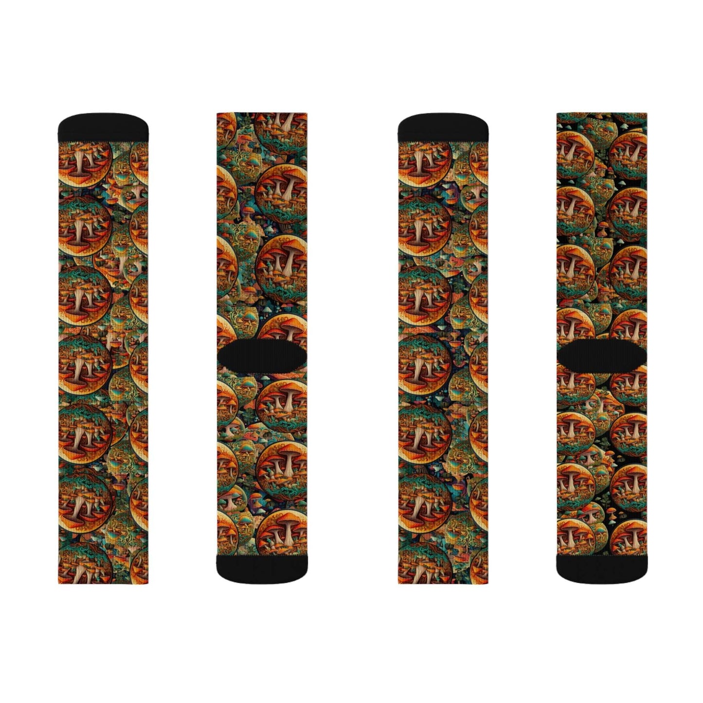 Colorful Sublimation Socks with Artistic Design - Unique Gift for Art Lovers - CTDSF