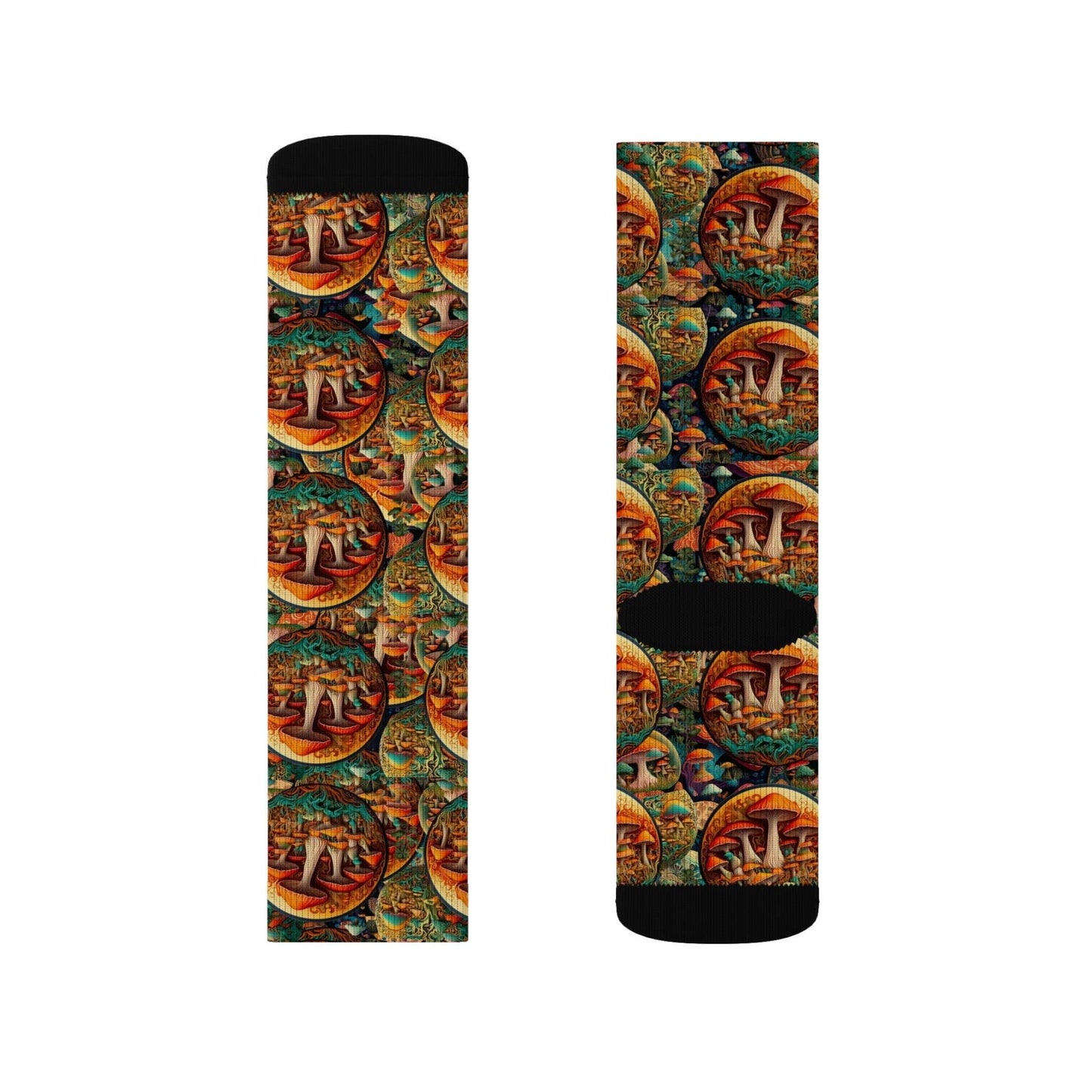 Colorful Sublimation Socks with Artistic Design - Unique Gift for Art Lovers - CTDSF