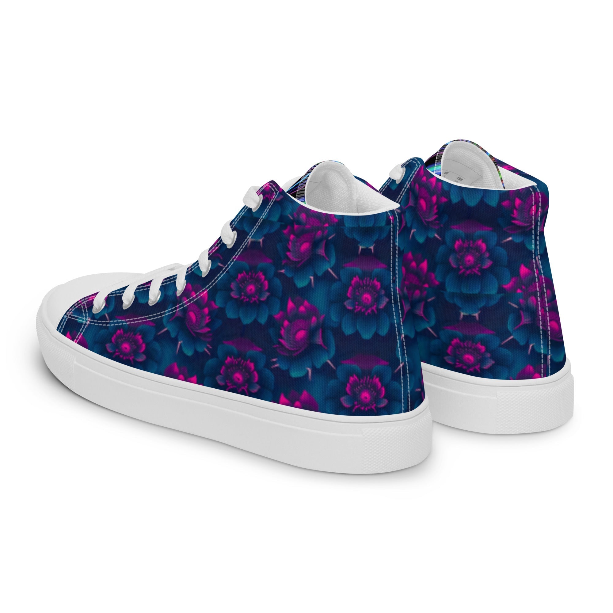 Dark Wardrobe Society Floral Men’s high top Limited run Shoes - CTDSF