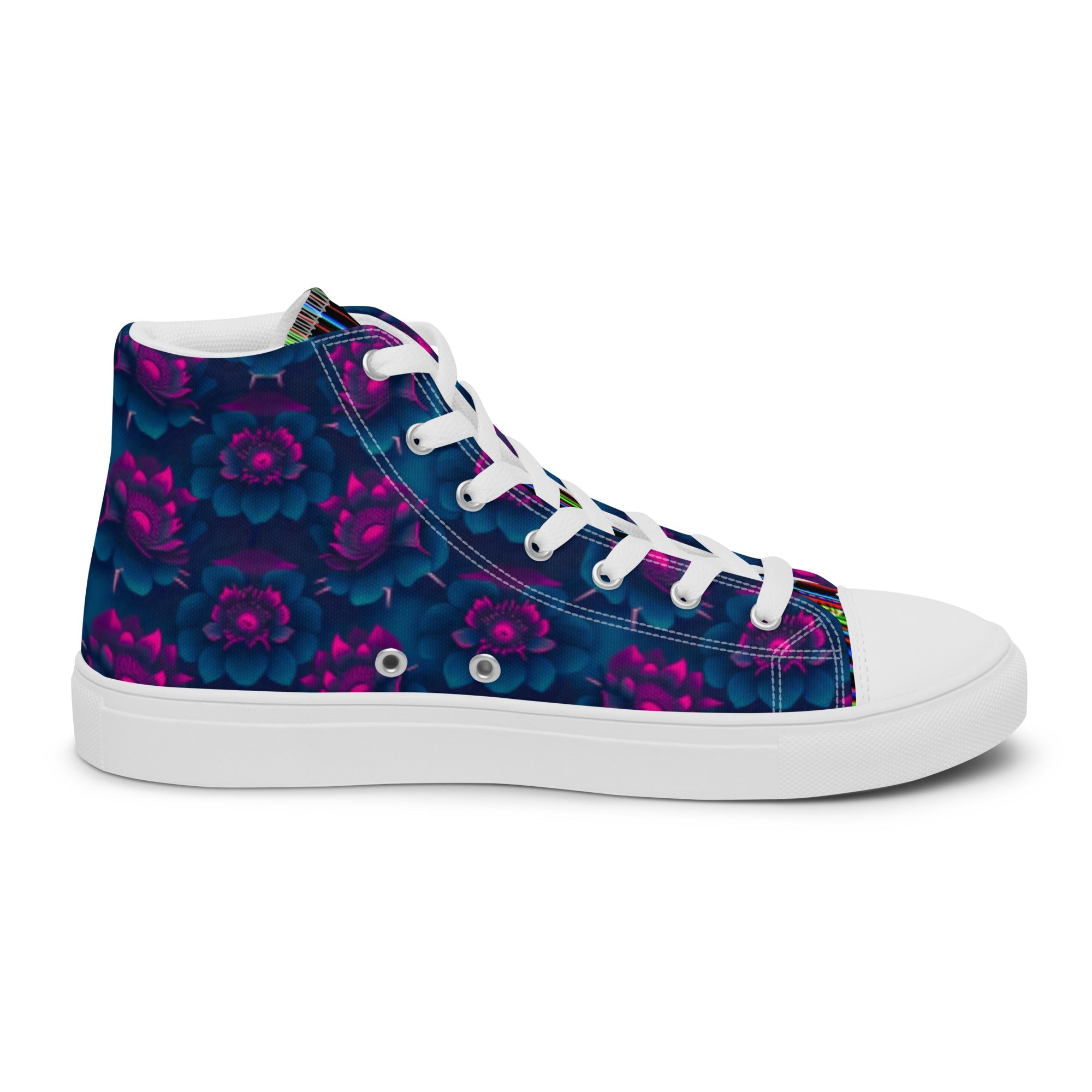 Dark Wardrobe Society Floral Men’s high top Limited run Shoes - CTDSF