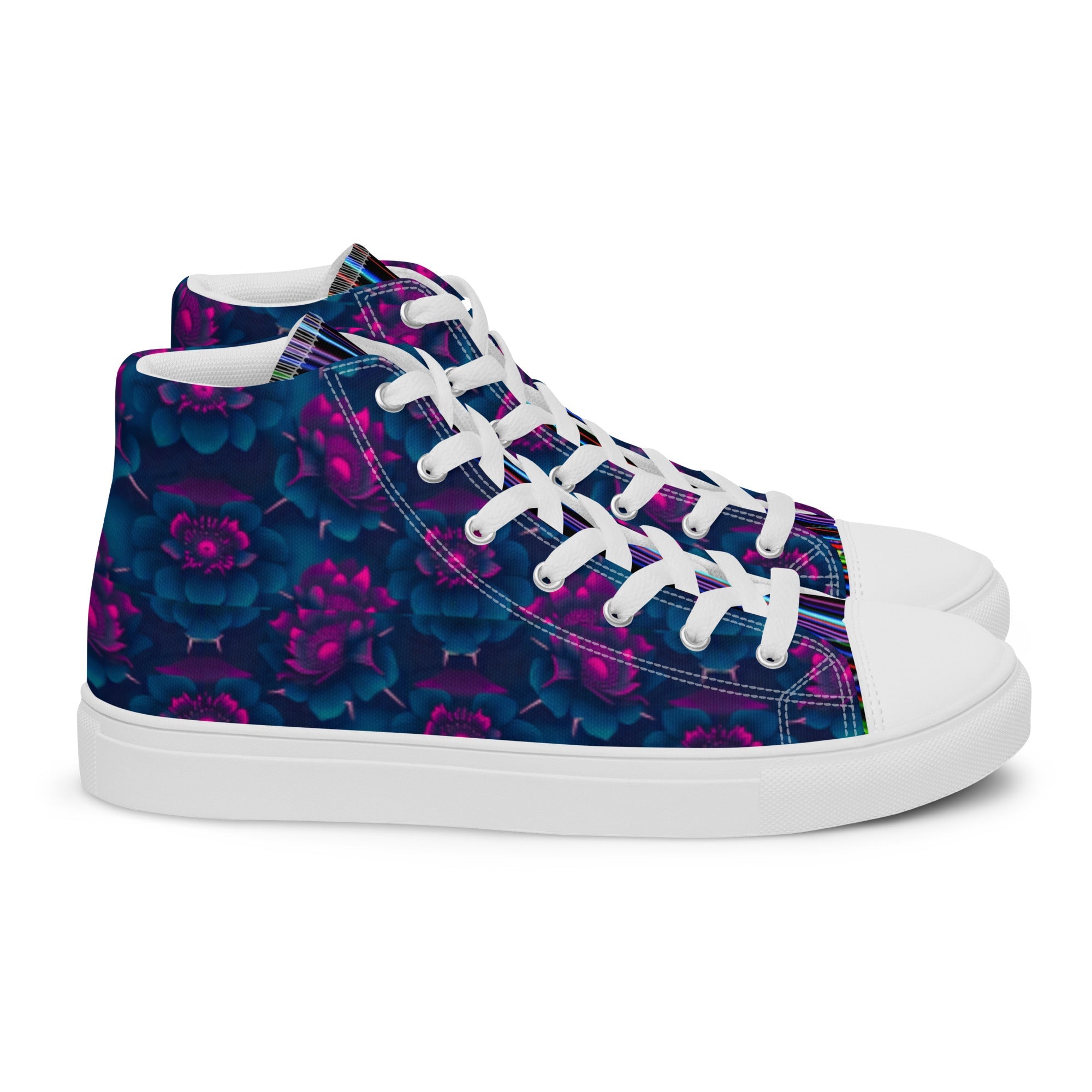 Dark Wardrobe Society Floral Men’s high top Limited run Shoes - CTDSF