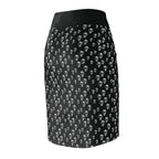 Gothic Skull Pencil Skirt | Edgy Fashion Statement | Women's AOP Skirt, Halloween Outfit, Alternative Style, Everyday Wear, Festival Look - CTDSF
