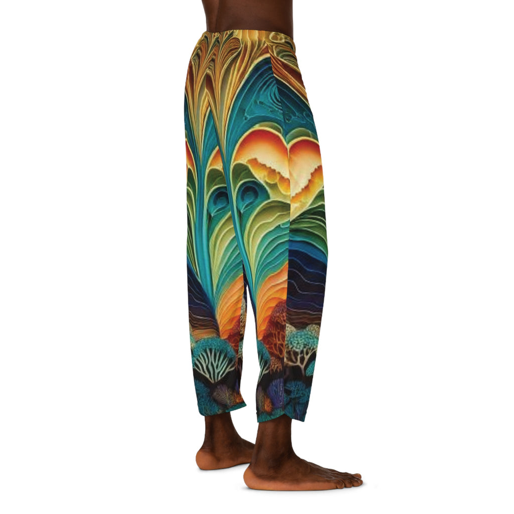 Men's Pajama Pants - Japanese Tattoo Inspired Design - CTDSF