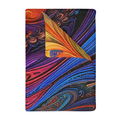 Microfiber Blanket - Fractled Rainbow Design - CTDSF