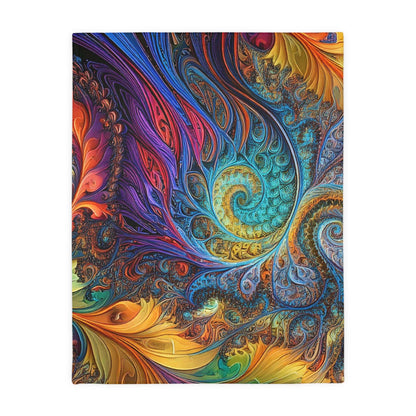 Microfiber Blanket - Fractled Rainbow Design - CTDSF