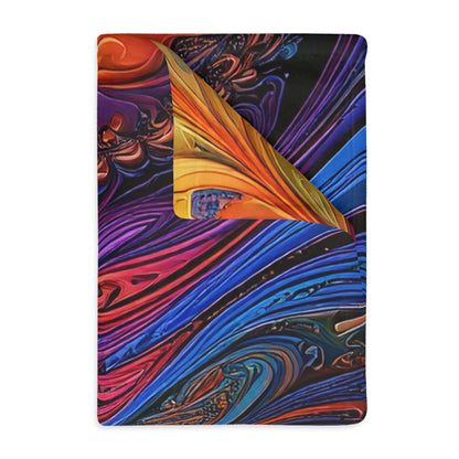 Microfiber Blanket - Fractled Rainbow Design - CTDSF
