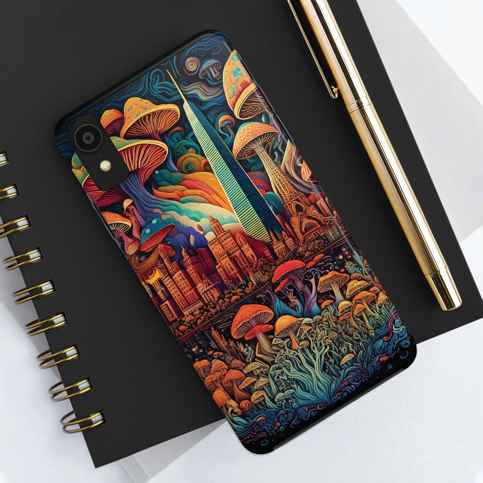 Phone Cases - Mushroom City Growth Design - CTDSF