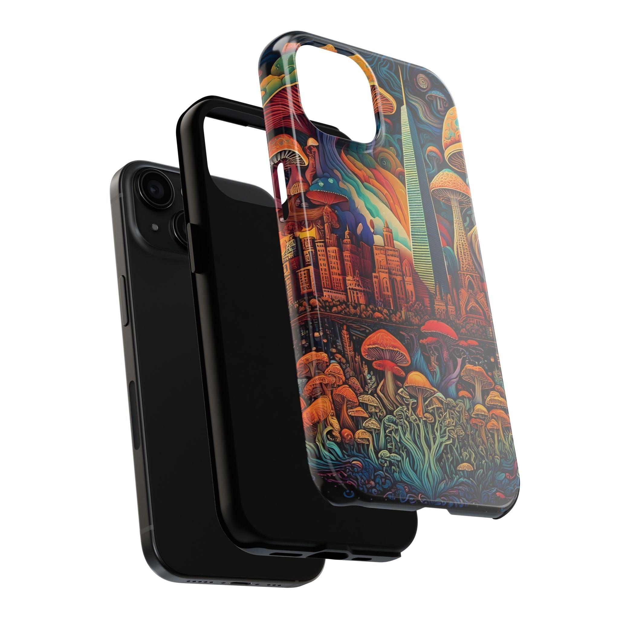 Phone Cases - Mushroom City Growth Design - CTDSF