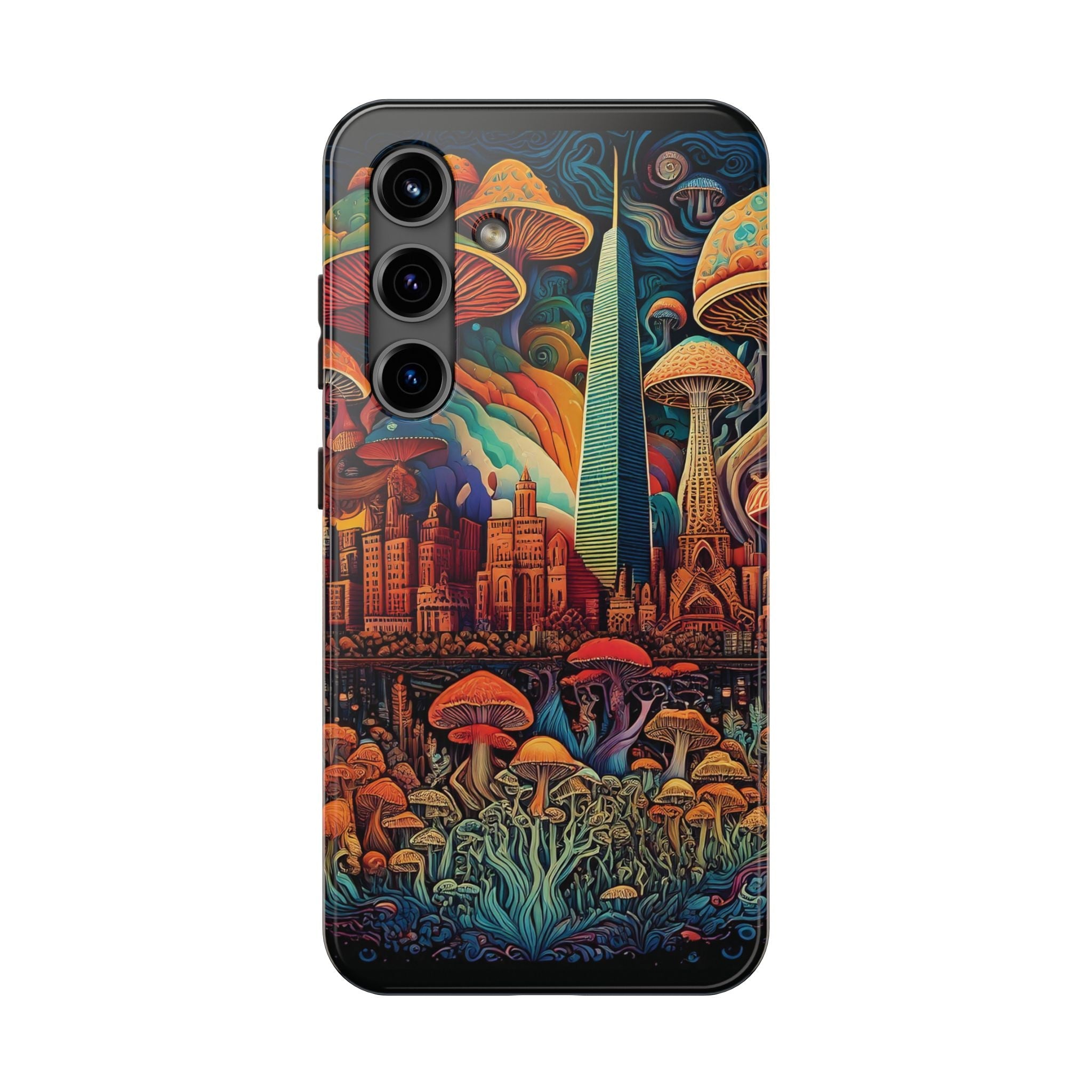 Phone Cases - Mushroom City Growth Design - CTDSF