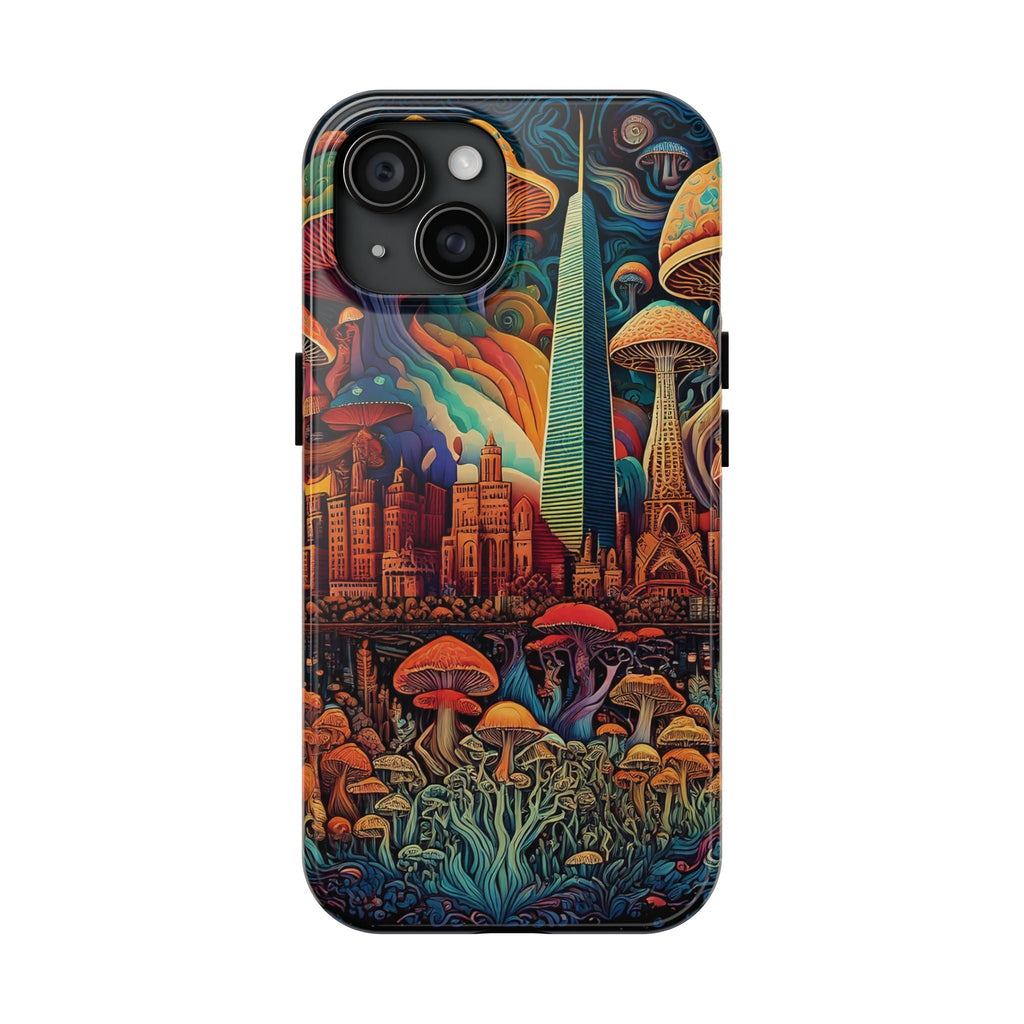 Phone Cases - Mushroom City Growth Design - CTDSF
