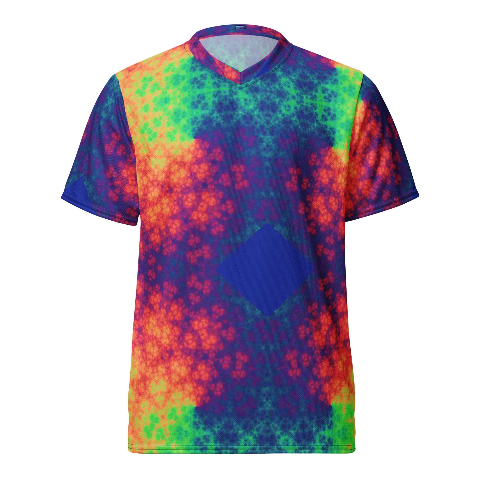 Rainbow fractled Recycled unisex sports jersey - CTDSF