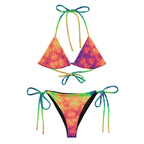 Rainbow 🌈 🌈 print recycled string bikini - CTDSF